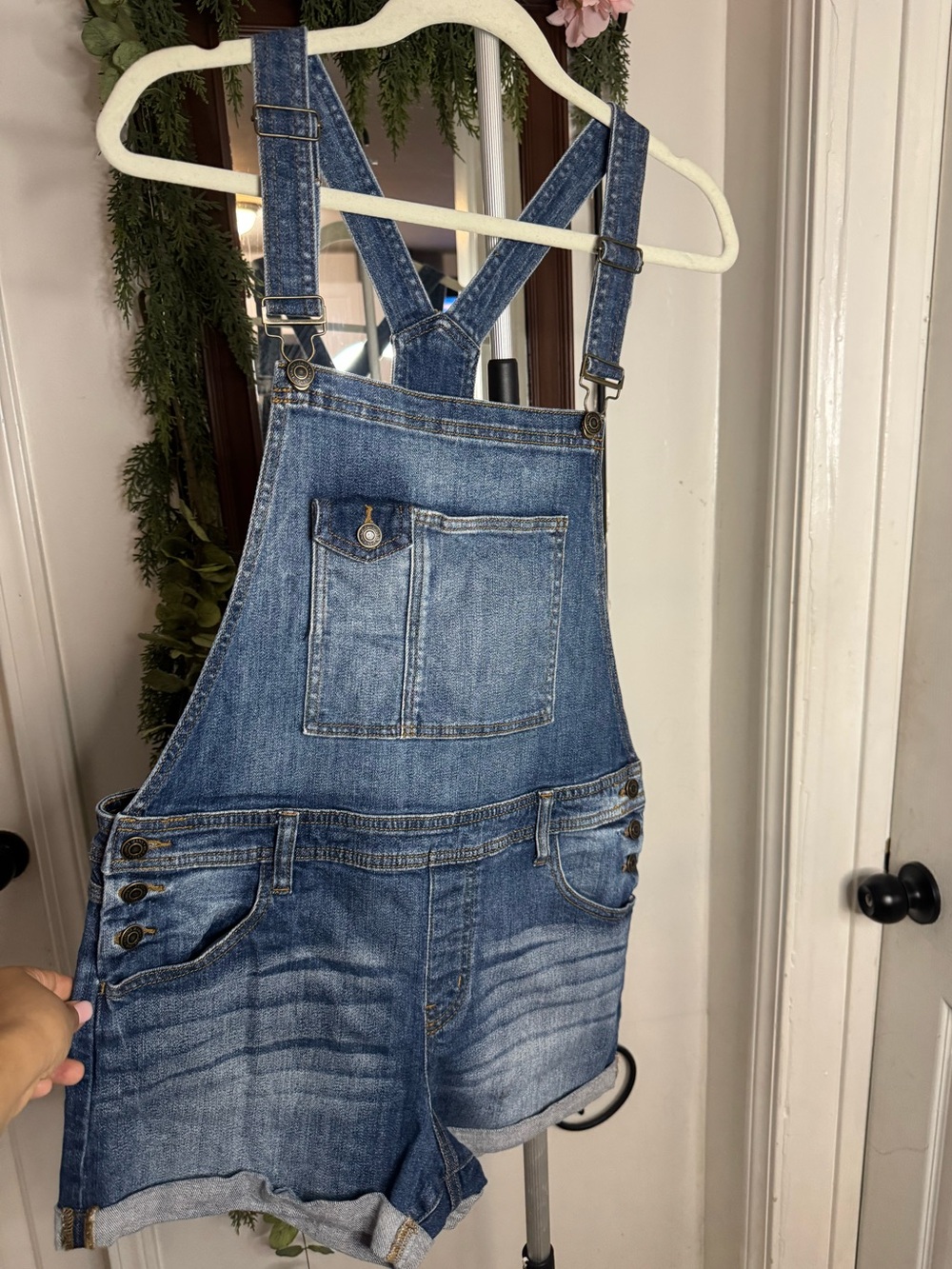 eunina Blue Denim Shortall